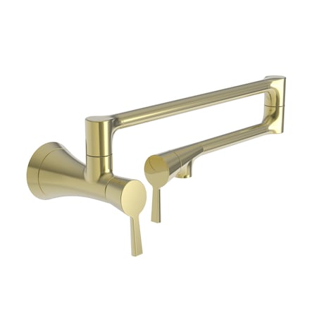 Newport Brass Pot Filler, Wall Mount in Polished Brass Uncoated (Living) 2500-5503-03N